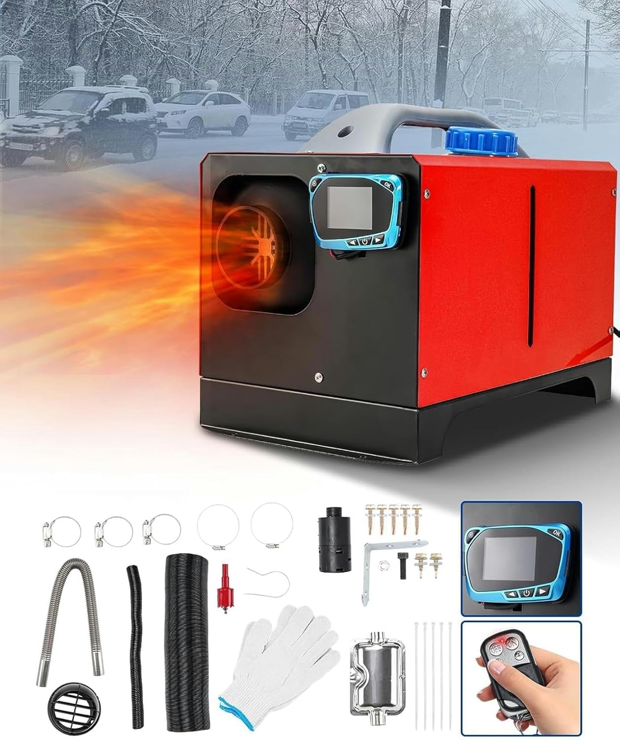 車載用ポータブルFFヒーター 1〜8kw 12v用